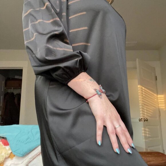 ShopDandy dress The Drop Mori style black minimalist whimsigoth witchy gothic - Picture 4 of 5